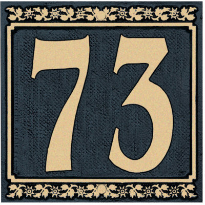 Dresden 1-Line Wall Address Plaque