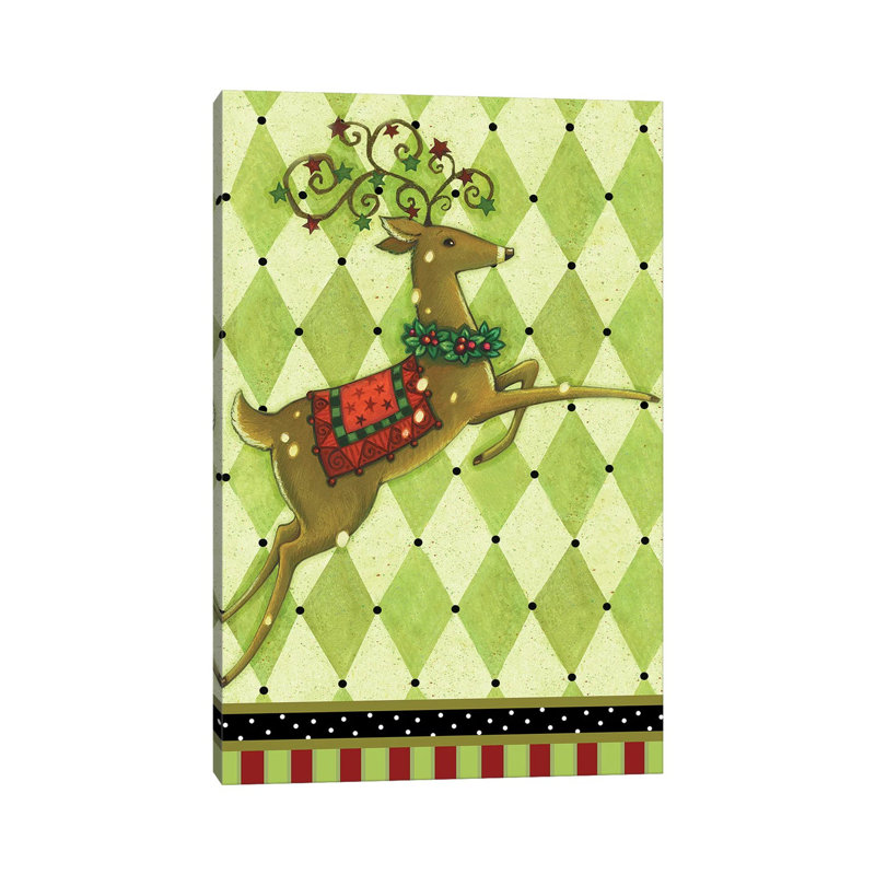 Harlequin Christmas I by Viv Eisner - Wrapped Canvas Gallery-Wrapped Canvas Giclée, 20.32 cm H x 30.48 cm W