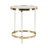 Vogel Acrylic Accent Table with Mirrored Top and Acrylic Legs 19" x 19" x 23"-69976303