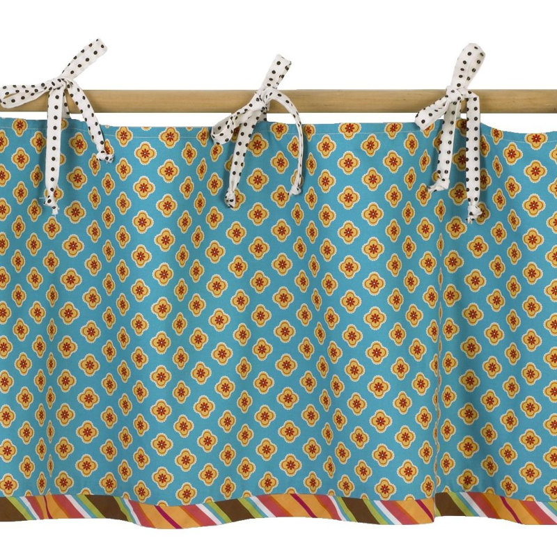 Royston Cotton Geometric Tailored Window Valance