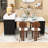 Mobile Kitchen Cart with Extendable Tabletop, Built-In Power Outlet, Hidden Storage and Locking Wheels-884529817