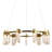 Sorrento 27-in Ring 9-Light Height Adjustable ETL Certified Integrated LED Circular Chandelier