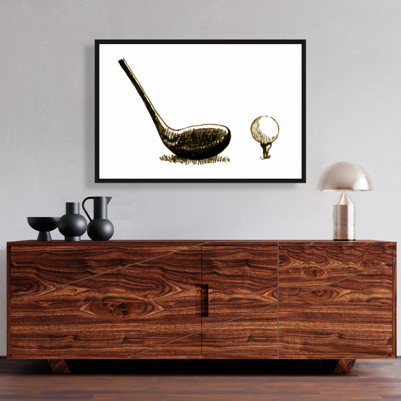 "Illustration d'un club de golf" sur toile