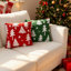 Abstract Red + Green Backrest Cushion