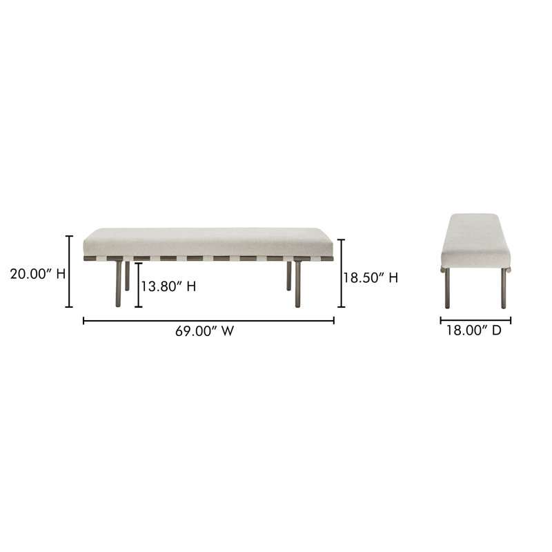 Carson Upholstered Dining Bench