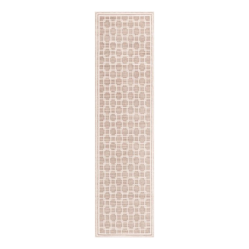 Tapis Jill Zarin Metropolitan Uptown beige, Tapis de couloir 2 pi 7 po x 10 pi