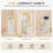 Compact Vanity Desk With Flip-up Led Mirror, Glass Drawer, And Hidden Stool Storage-54536241