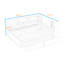 Grand lit de jour en bois avec tablettes de rangement, USB, DEL et 2 tiroirs-738527837
