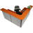 L-Shaped Synthetic Laminate Reception Desk-349184234