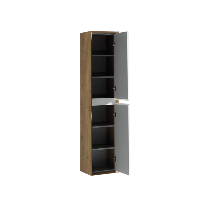 Armoire à linge 14 po Banfield, Blanc lustré