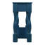 Console en bois de 63 pouces de long avec 3 tiroirs et 1 tablette inférieure pour le canapé d'entrée très épais (bleu marine)