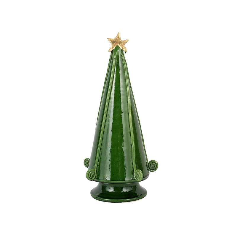 Foresta Medium Tree with Swirl, Green
