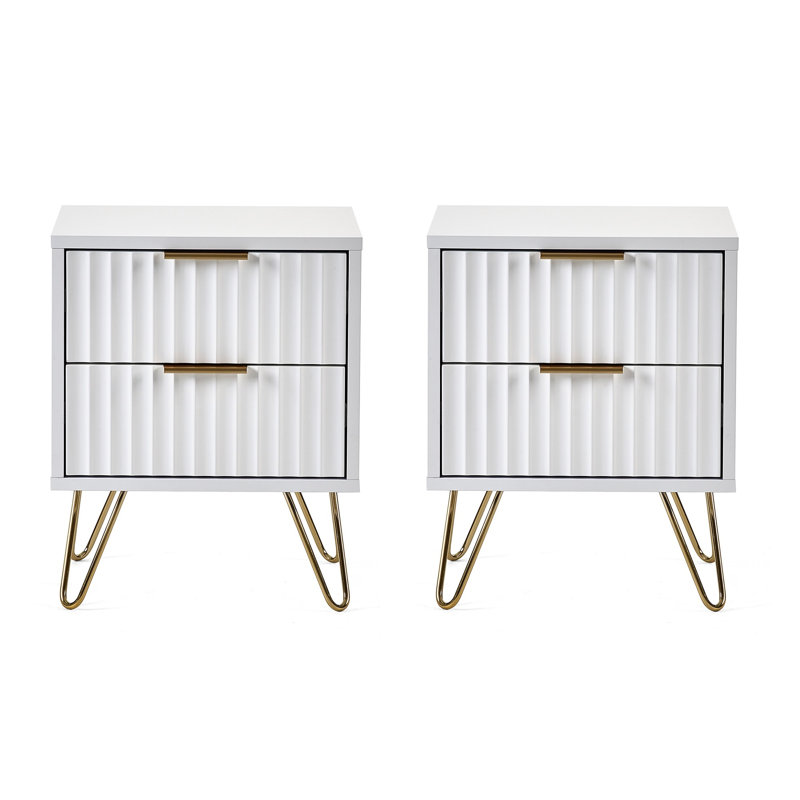 Brasstown 45 cm W Bedside Table