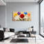 Plantes et fleurs, fleurs colorées sur toile-495135267