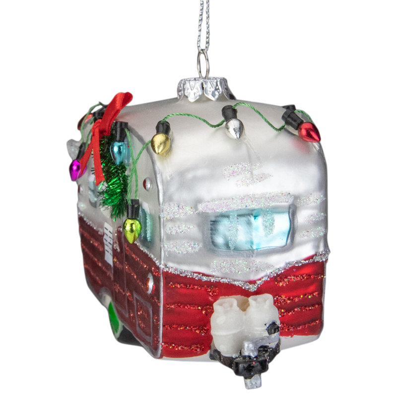 Ornement de Noël en verre 5 po