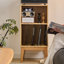 Vitrines en bois massif brun