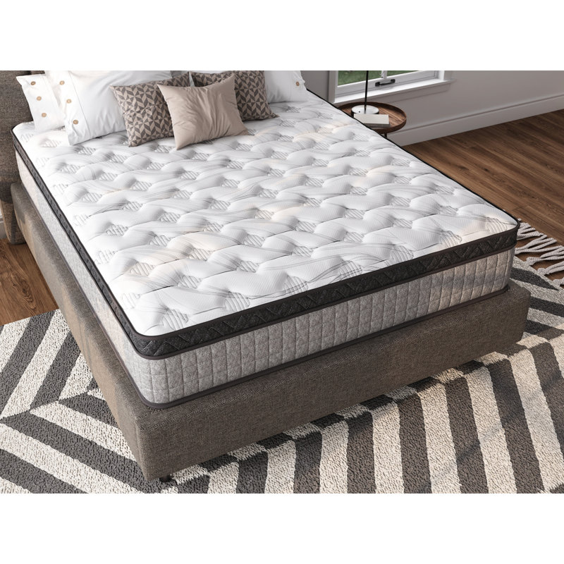 Matelas pour grand lit 12 po - Mousse à mémoire de forme gélifiée pour un environnement de sommeil respirant et relaxant