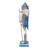 Kurt Adler Wooden Nutcracker, Blue & Platinum, 15in