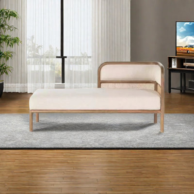 Simple solid wood ash cane chair