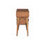 Coiffeuse en bois de noyer avec 4 tiroirs, charge et tabouret