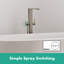 hansgrohe Tecturis E Freestanding Tub Filler with 1.75 GPM Handshower-98961109