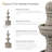 Cyprus Traditional Polyresin 3-Tier Outdoor Water Fountain - Gray-431698036