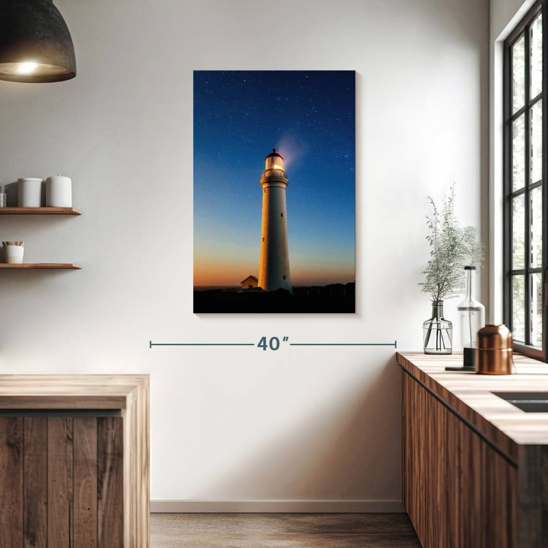 Lighthouse Night Beauty, 39" H x 26" W