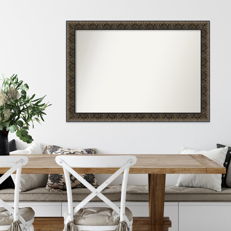 Miroir d'appoint mural gris Emily-Jade, H 29 po x l 41 po