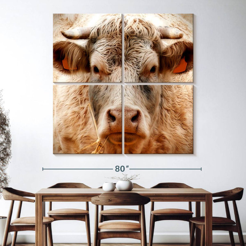 Mighty Bull, 74" H x 74" W