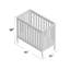 Hiltz Foldable Portable Crib With Mattress-1411241829