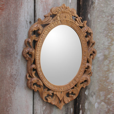 Fornello Wood Flat Wall Mirror