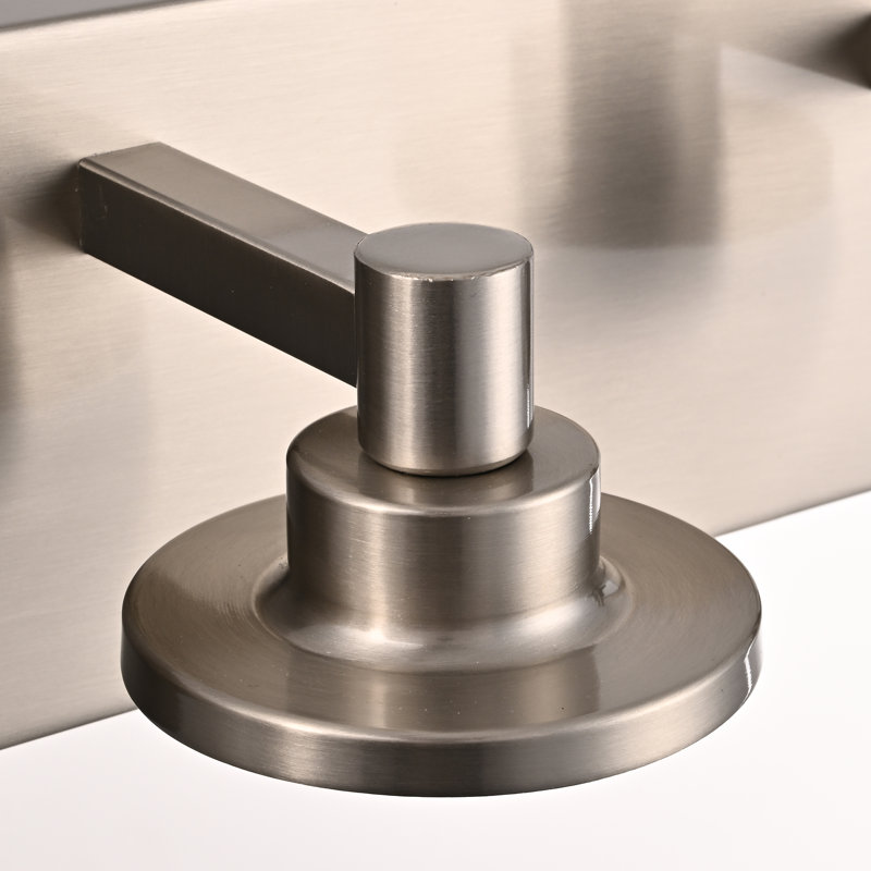 Éclairage pour meuble-lavabo en nickel brossé 6 lumières avec 5 modes de couleurs (3000K / 3500K / 4500K / 5000K / 6000K)