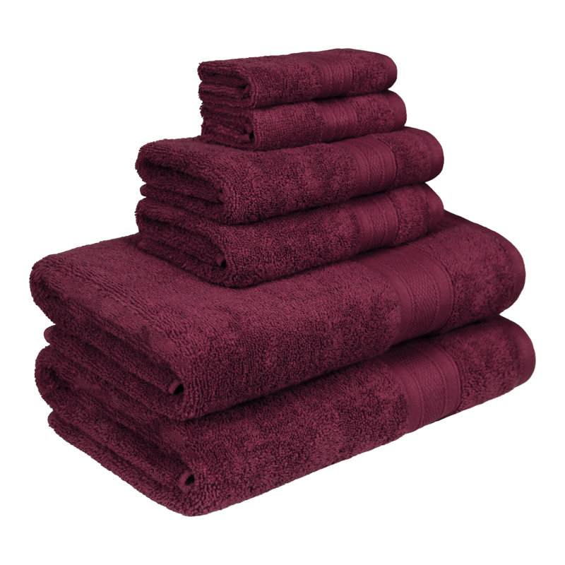 Soft Comfort 6 PC Set, Wine Red