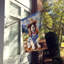 Drapeau Cowboy Welcome House-112699315