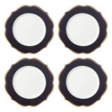 Lenox Contempo Luxe Black Accent Plates, Set of 4