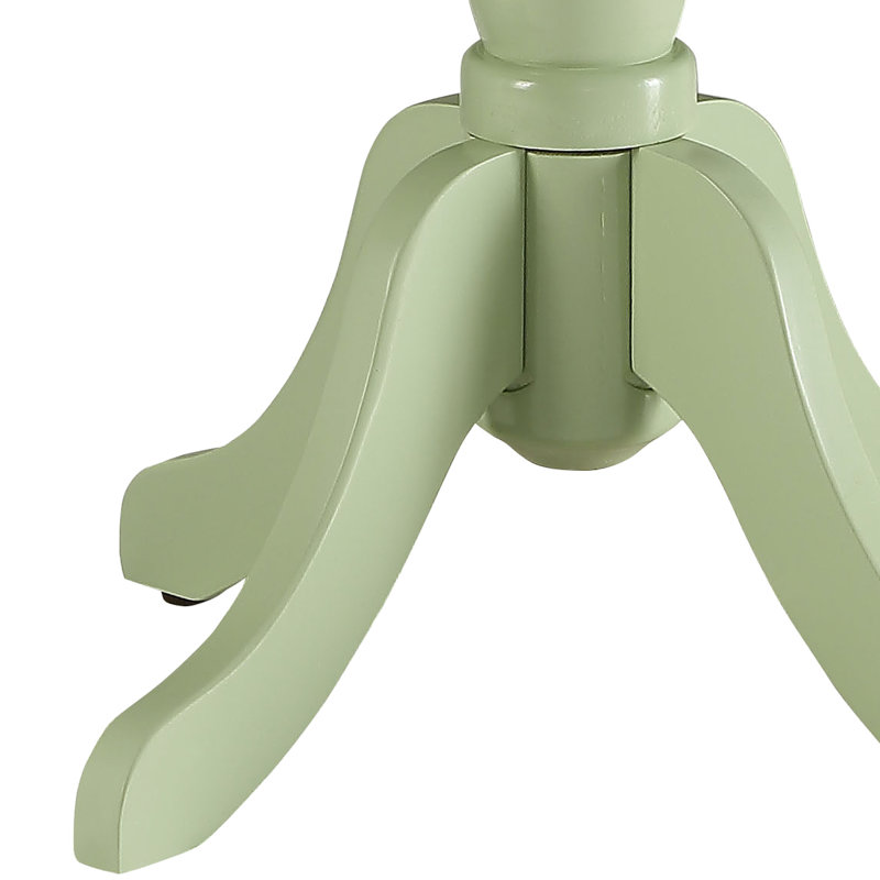 Table d'appoint charmante avec piédestal en bois - Ajoute un confort douillet à une base solide convenant à de petits espaces, merveilleusement et élégamment
