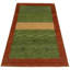 Tapis brun / vert en coton 3 pi x 5 pi Onisha