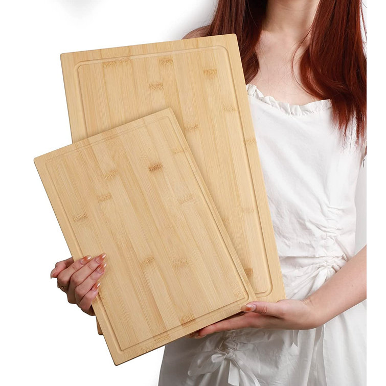 Large Bamboo Cutting Board for Kitchen Melissa