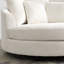 Fauteuil demi-tonneau rembourré avec repose-pieds-100891573
