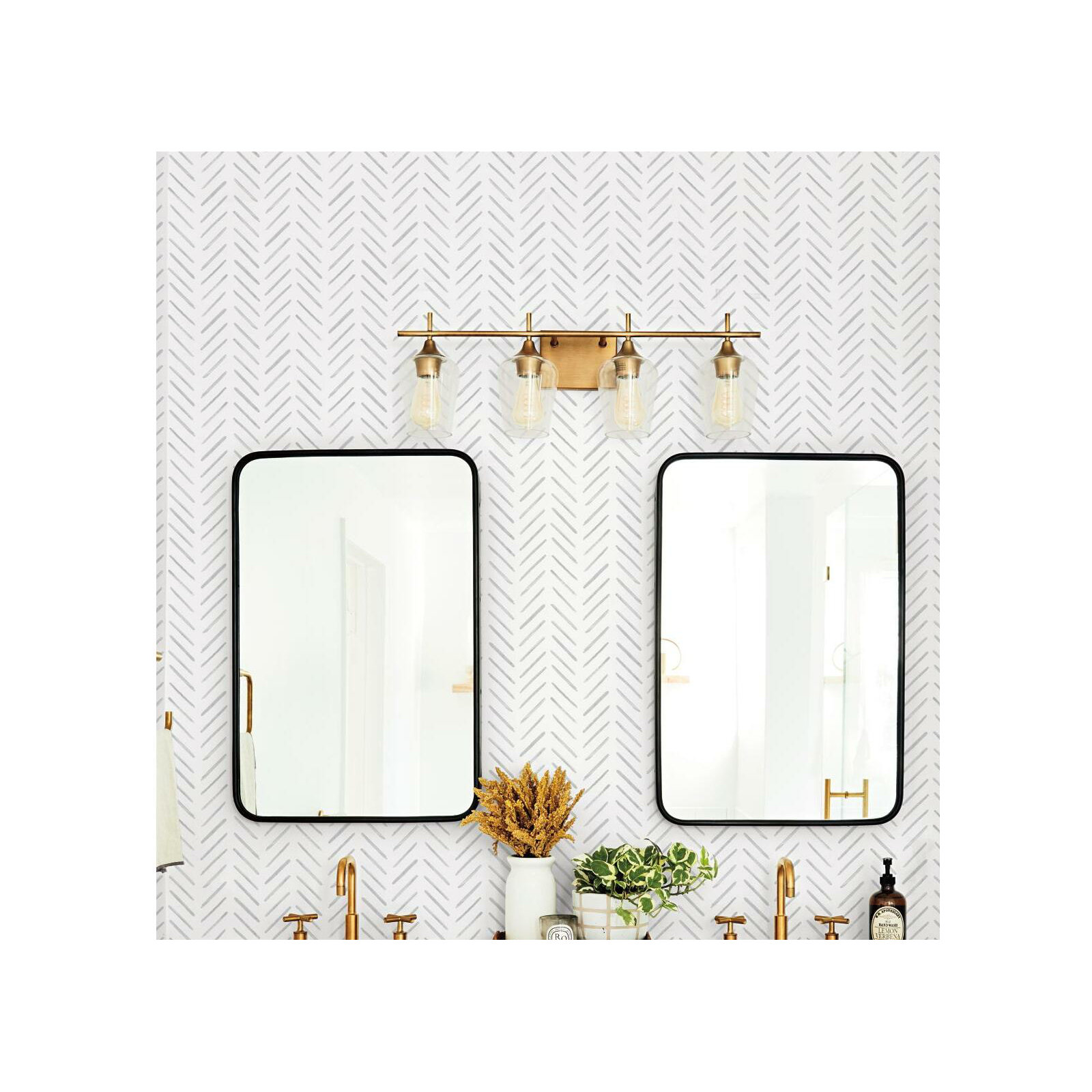 Pre-Pasted Paper Wallpaper Roll , Gray