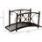 3.3Ft Metal Garden Bridge - Features For A Terrific Garden, Brown Decorative Rails Secure