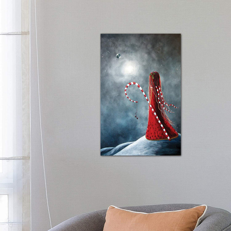 Candy Cane Fairy - Wrapped Canvas Print, 66.04 cm H x 45.72 cm W x 1.91 cm D