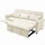 Canapé convertible 2 en 1 avec lit escamotable et fauteuil inclinable réversible, parfait pour les salons modernes