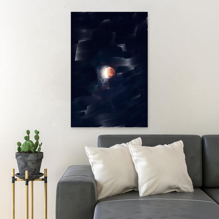 Red Barrel Studio® Lunar Eclipse Digital Wallpaper On Canvas Painting ...
