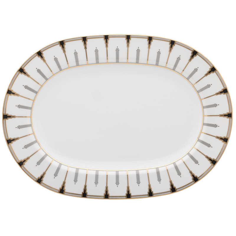 Plateau ovale Noritake, L 14 po x L 10 po x H 1,25 po