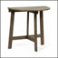 WESTMONT HALF-ROUND BISTRO TABLE, GREY: Space-Saving, Durable Acacia Wood, Elegant Slatted Design, Foldable For Easy Storage
