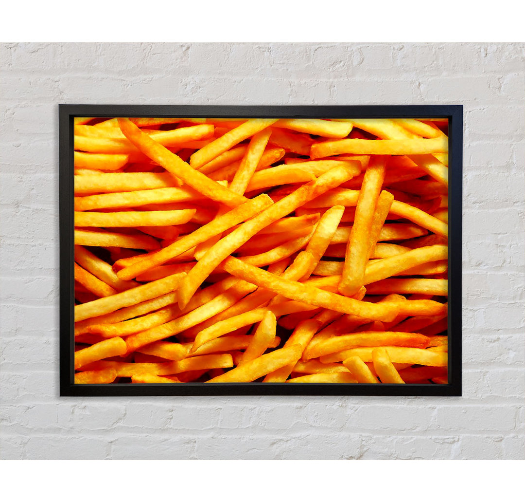 Any One For Chips - Einzelner Bilderrahmen Kunstdrucke auf Leinwand