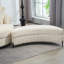 Fauteuil demi-tonneau rembourré avec repose-pieds-108805424