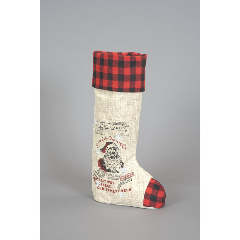 North Pole Delivery Stocking, 60cm H x 29cm W 