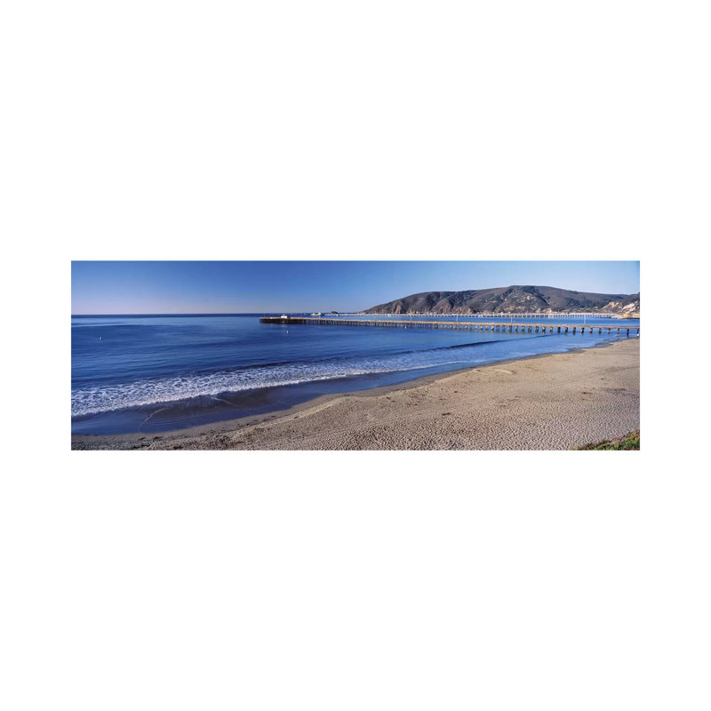 Avila Beach Pier, San Luis Obispo County, California, USA by Panoramic Images - Wrapped Canvas Panoramic Gallery-Wrapped Canvas Giclée